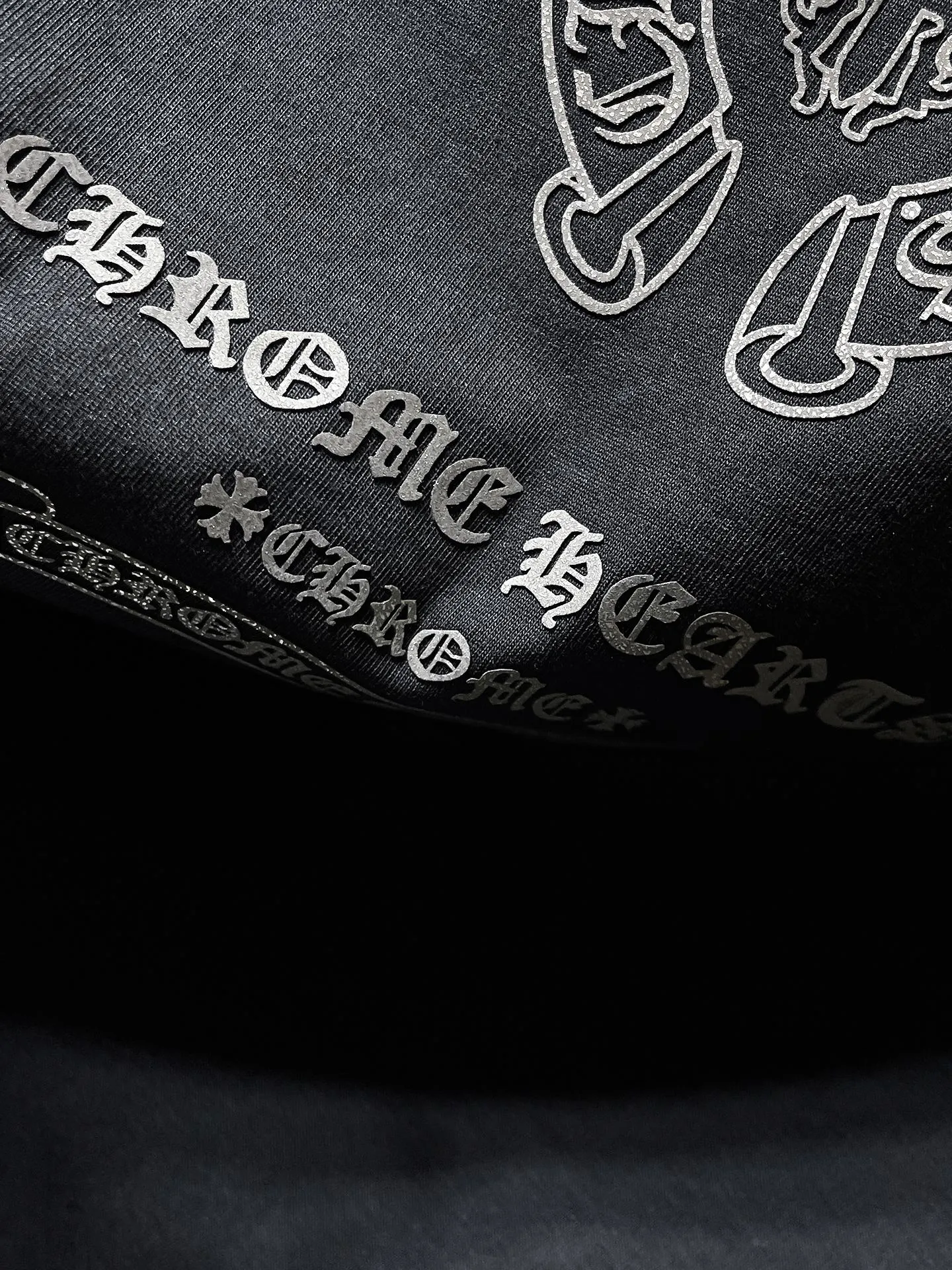 P160 New in summer Chrome Hearts 25ss silicone lettering film version High gram weight environmentally friendly high-quality top-grade fabric 280g heavy-duty horseshoe Sanskrit hand-worn short sleeves counter synchronization 1:1 replica version Recommended colors: black white gray code size: S, M, L, XL